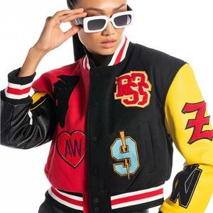 Azalea Wang Paris Bomber Varsity Jacket